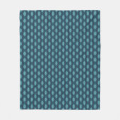 Diatom Algae Ogee Blue Fleece Blanket (Voorkant)