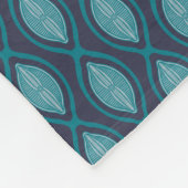 Diatom Algae Ogee Blue Fleece Blanket (Hoek)