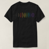 diatom morphologies lineup pride regenboog t-shirt (Design voorkant)