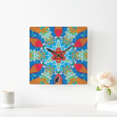 Diatome Kaleidoscoop Vierkante Klok (Huis)