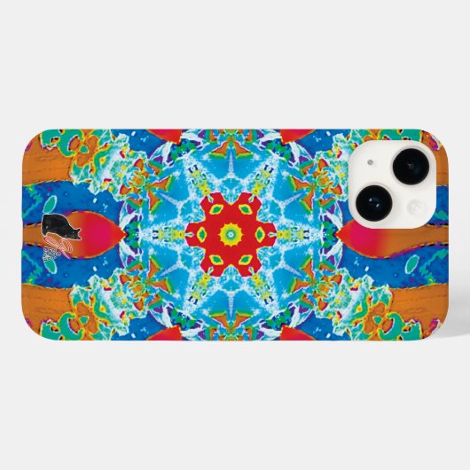 Diatome Kaleidoscope iPhone Case (Achterkant (horizontaal))