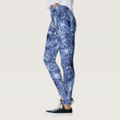 Diatomeeën in de blauwe oceaan leggings (Links)