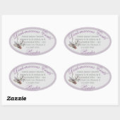 Diatomeeënaarde ovale sticker (Vel)