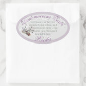 Diatomeeënaarde ovale sticker (Tas)