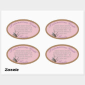 Diatomeeënaarde ovale sticker (Vel)