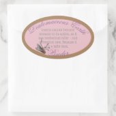 Diatomeeënaarde ovale sticker (Tas)