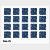 Diatomen - microscopisch zee leven vierkante sticker (Vel)