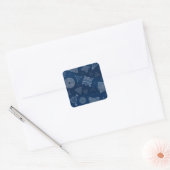 Diatomen - microscopisch zee leven vierkante sticker (Envelop)