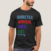 Diaversary Diabetes Warrior sinds 2023 T-shirt (Voorkant)