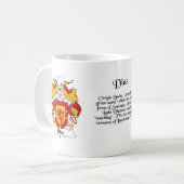Diaz Family Crest cup Koffiemok (Voorkant links)