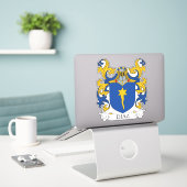 Diaz Family Crest Sticker (Laptop op bureau)