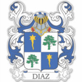 Diaz Family Crest Sticker (Voorkant)