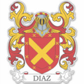 Diaz Family Crest Sticker (Voorkant)