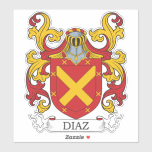 Diaz Family Crest Sticker