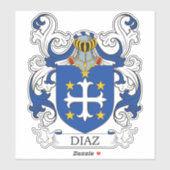 Diaz Family Crest Sticker (Vel)