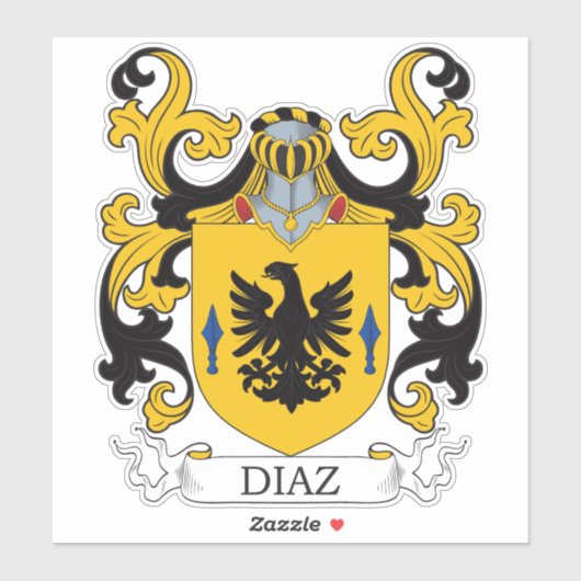 Diaz Family Crest Sticker (Vel)