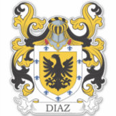 Diaz Family Crest Sticker (Voorkant)