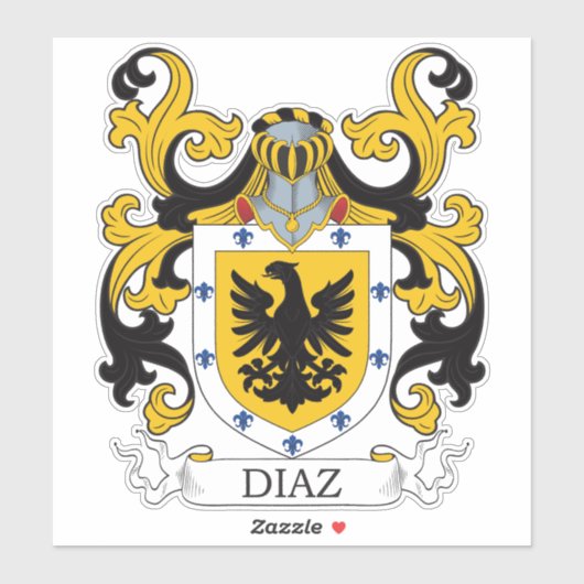 Diaz Family Crest Sticker (Vel)