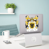 Diaz Family Crest Sticker (Laptop op bureau)