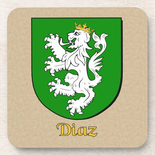 Diaz Family Shield Drankjes Onderzetter (Voorkant)