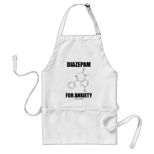 Diazepam voor angst (Light Chemical Molecule) Standaard Schort