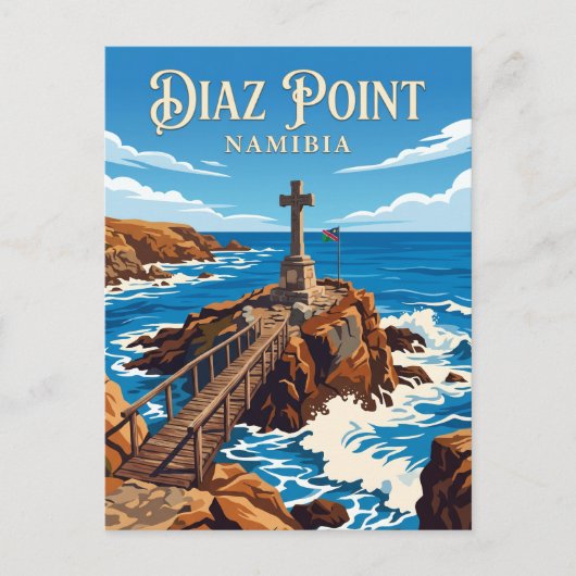 Diazpunt Namibië Briefkaart (Voorkant)