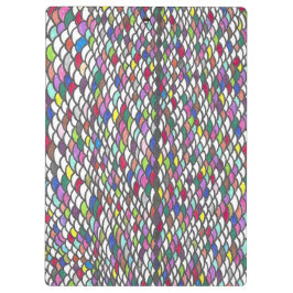 Diba | Kleurrijke Abstracte Spiraal Handgetekende Klembord