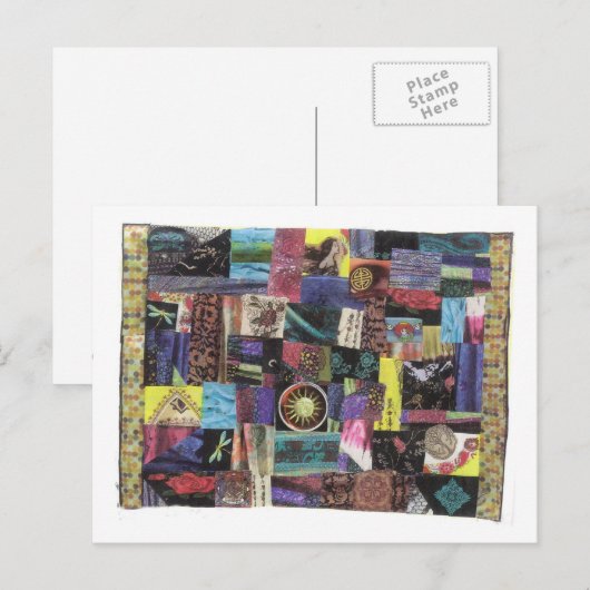 Dibble_Artworks_043_Crazed_Quilt_2 Briefkaart (Voorkant / Achterkant)