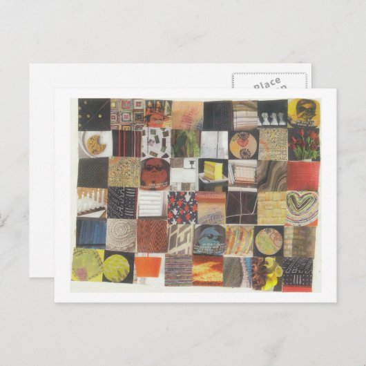 Dibble_Artworks_078_Sun_And_Shadows_Quilt_Number_T Briefkaart (Voorkant / Achterkant)