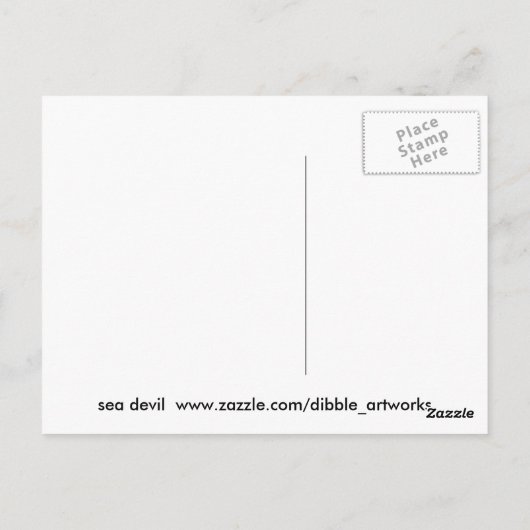 Dibble_Artworks_108_Zee_Devil Briefkaart (Achterkant)