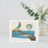 Dibble_Artworks_118_Red_Fish Briefkaart (Staand voorkant)