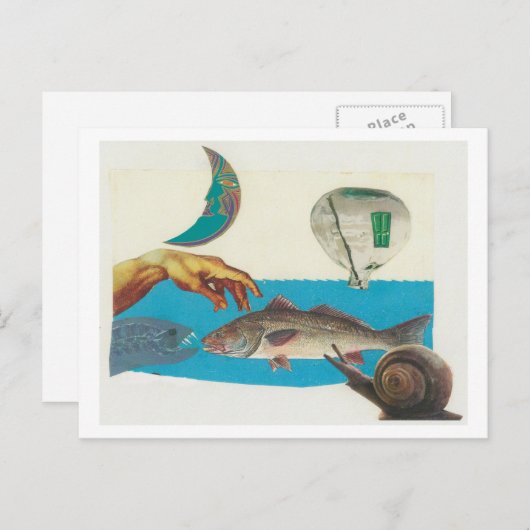 Dibble_Artworks_118_Red_Fish Briefkaart (Voorkant / Achterkant)