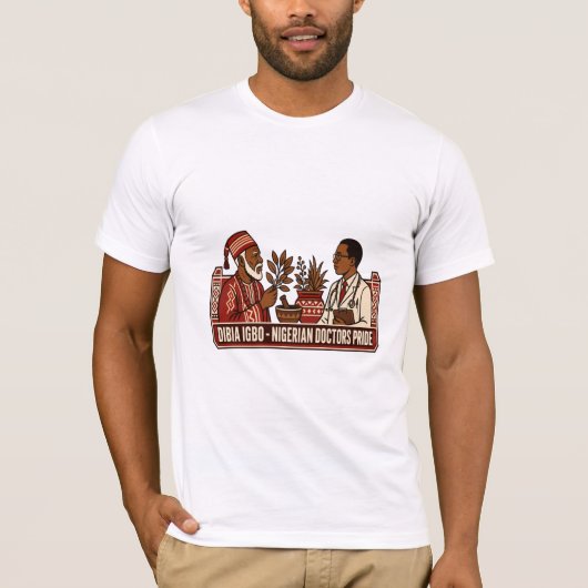 Dibia Igbo - trots shirt voor Nigeriaanse dokters (Voorkant)