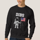 Dibs moon Astronaut vs Amerikaanse vlag op 4 juni  Trui (Voorkant)