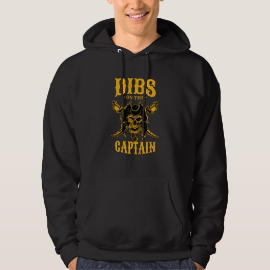 Dibs on the Captain Boat Captain  2 Hoodie (Voorkant)