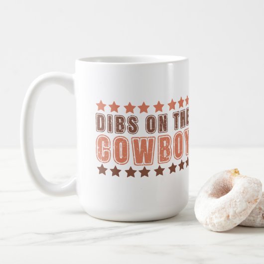 Dibs On The Cowboy Koffiemok (Met donut)