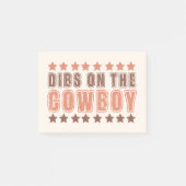 Dibs On The Cowboy Post-it® Notes (Voorkant)