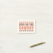 Dibs On The Cowboy Post-it® Notes (Op bureau)