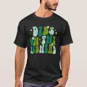 Dibs On The Redhead Drinking St Patricks Day Retro T-shirt (Voorkant)