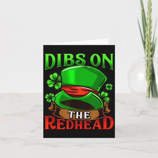 Dibs On The Redhead I Irish Shenanigans  Kaart (Voorkant)