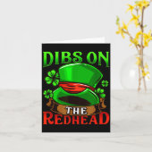 Dibs On The Redhead I Irish Shenanigans  Kaart (Gele Bloem)