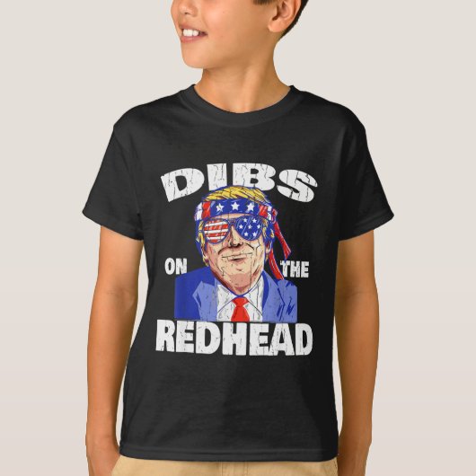 Dibs On The Redhead Shirt Funny St Patricks Day Pr (Voorkant)
