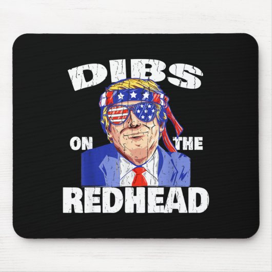 Dibs On The Redhead Shirt Funny St Patricks Day Pr Muismat (Voorkant)