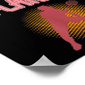 Dibs op Badminton Player Shuttle Coach Graphic Poster (Hoek)