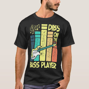Dibs Op De Bassist Vintage Gitarist T-shirt