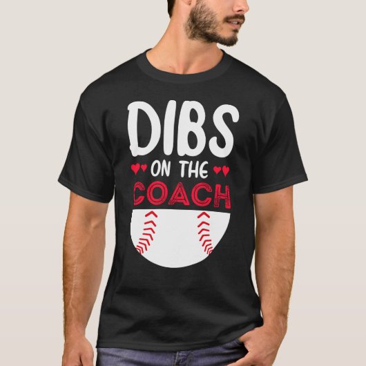 Dibs Op de Coach Basketbal, Basketbal Coach T-shirt (Voorkant)