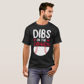Dibs Op de Coach Basketbal, Basketbal Coach T-shirt (Voorkant volledig)