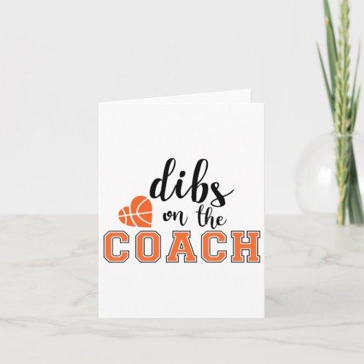 Dibs op de coach schetsen hart grappige geschenken kaart (Voorkant)