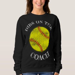 Dibs op de coach softbal vrouw verontrust trui