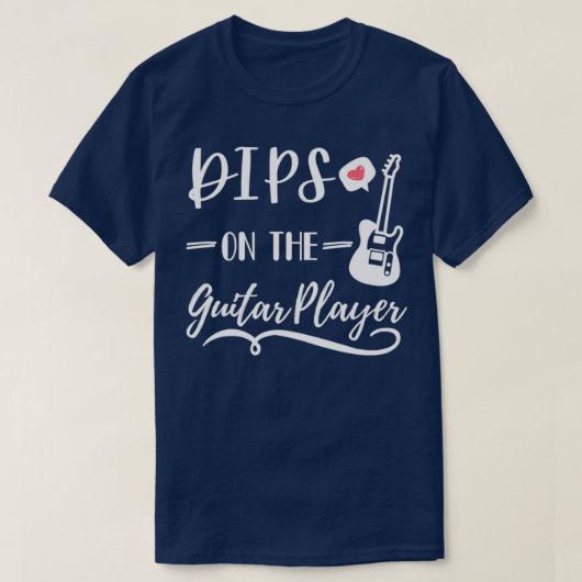dibs op de gitaarspeler t-shirt (Design voorkant)